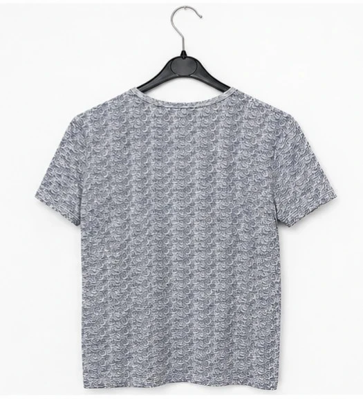 Camiseta Bleu Comme Gris gris melange con diseño de mando – Talla 158 – photo 3